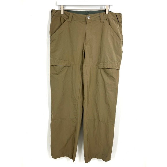 Columbia Titanium Outdoor Hiking Pant Mens Size 36 Khaki Brown Quick Dry Pockets - Picture 1 of 9